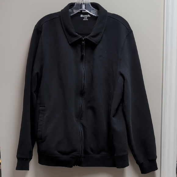 Bench Other - Bench Men’s Black Full-Zip Collared Sweater Jacket